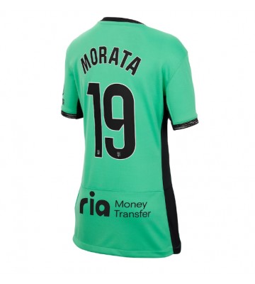 Maillot de foot Atletico Madrid Alvaro Morata #19 Troisième Femmes 2023-24 Manches Courte